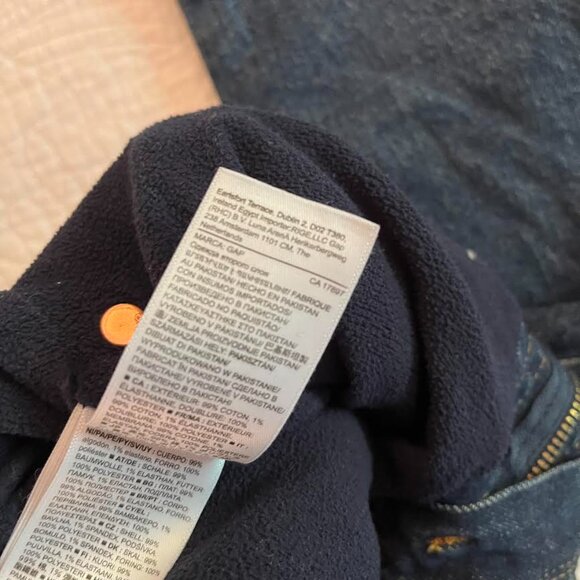 GAP Easy Taper Fleece Lined Jeans Pants Adjustable Waist Size 10 Slim EUC - Picture 4 of 6